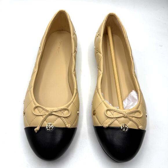 Tory Burch Chelsea Ballet Flat North Nappa Soft Serve / Perfect Black Size 9
